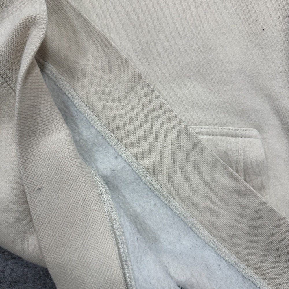 OBEY Hoodie Sweatshirt Mens  Cream w/ Green Collegiate Style Letters No Size Tag - Picture 7 of 7